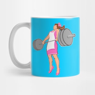 fitness girl, gym girl, weightlifting women Mug